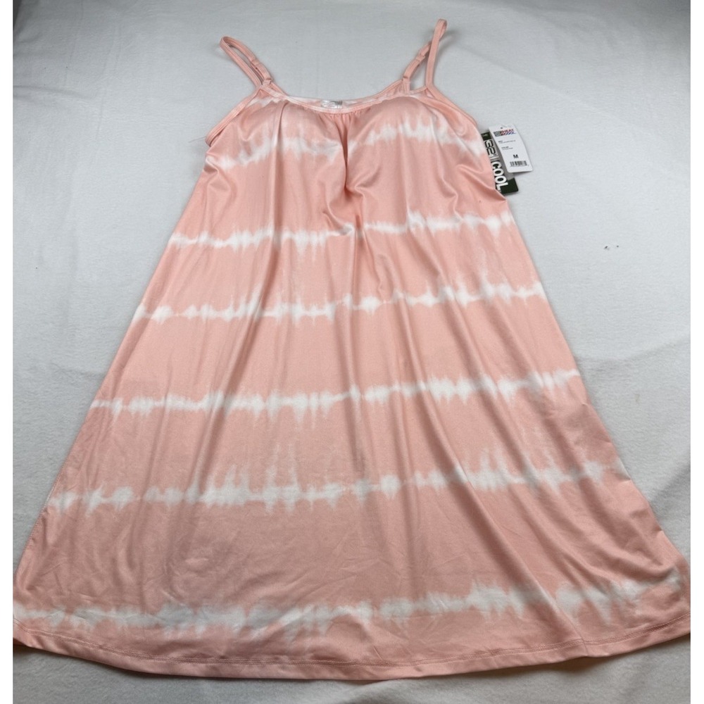 32 Degrees Cool Cami Dress SZ M  Tie Dye Built-in Shelf Bra Adjustable Strap NWT